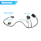 2Pcs Headlight Wiring Harness 645-539 15930264 for Chevrolet Malibu (2008–2012)