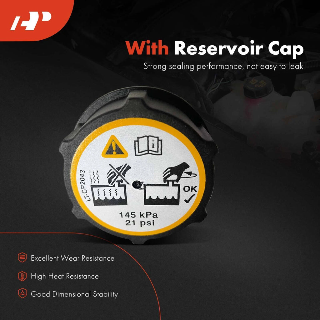 Engine Coolant Reservoir Tank with Cap for Ford Explorer (2011-2021)