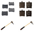 Hella Disc Brake Pad Kit with Sensors for Mercedes W203 C230 C240 C320 (2001–2007)