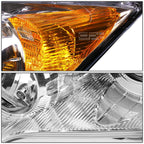Chrome Housing Amber Corner Projector Headlight Set for Honda CR-V (2007–2011)