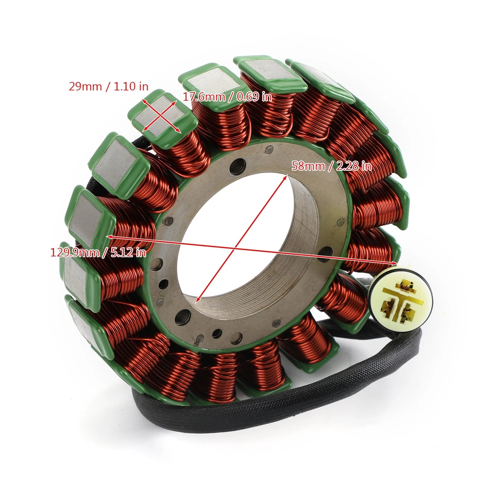 Stator Generator for Yamaha F75 F80 F90 100 Hp 4-Stroke (2000–2023) 67F-85510-01-00 804262T