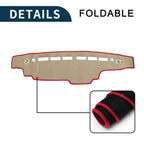 Dashboard Cover Mat for Suzuki Every DA17W DA17V (2015–2023) Black Red