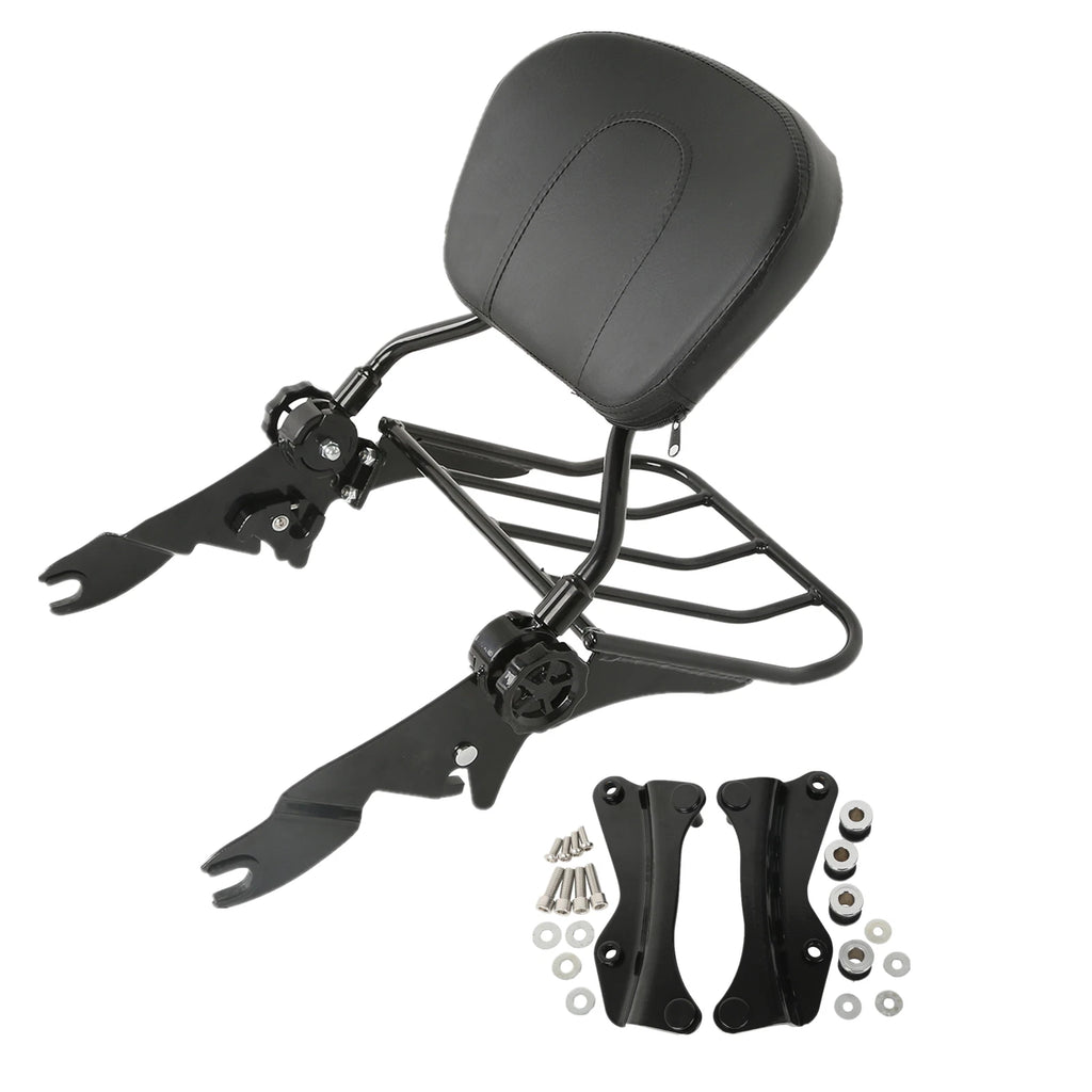 4 Point Docking Luggage Rack Sissy Bar Backrest for Harley Electra Glide (2014–2024)
