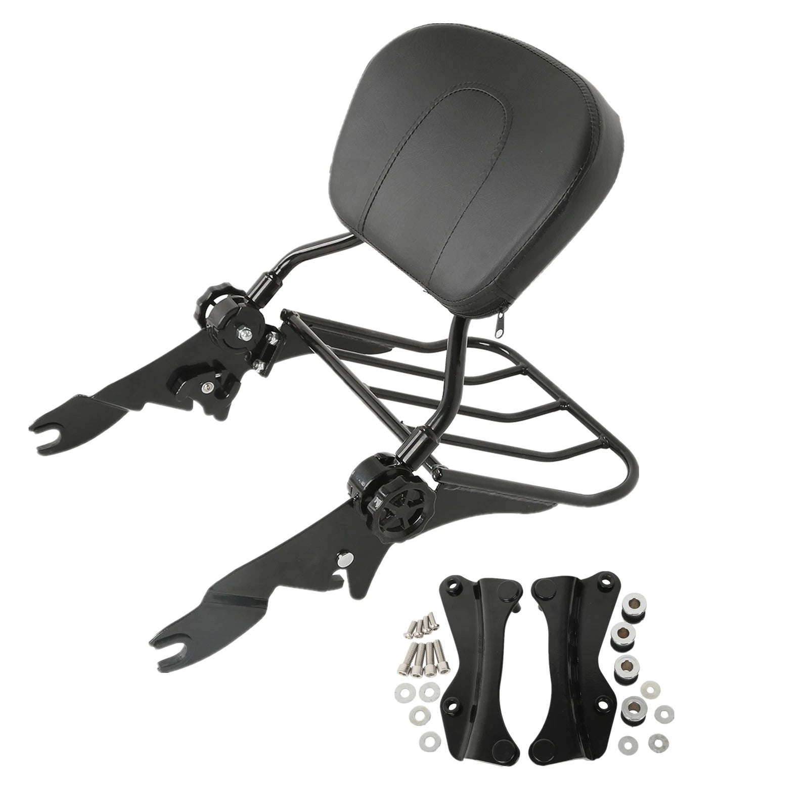 4 Point Docking Luggage Rack Sissy Bar Backrest for Harley Electra Glide (2014–2024)