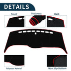 Dashboard Cover Mat for Honda Odyssey RB1 RB2 (2005–2010) Black Red