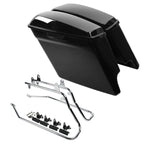 5'' Stretched Hard Saddlebags & Conversion Brackets for Harley Softail (1984–2017)