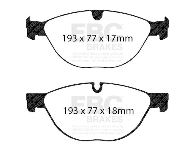 Front Brake Pad Set for Jaguar XFR (2013) RY696JT