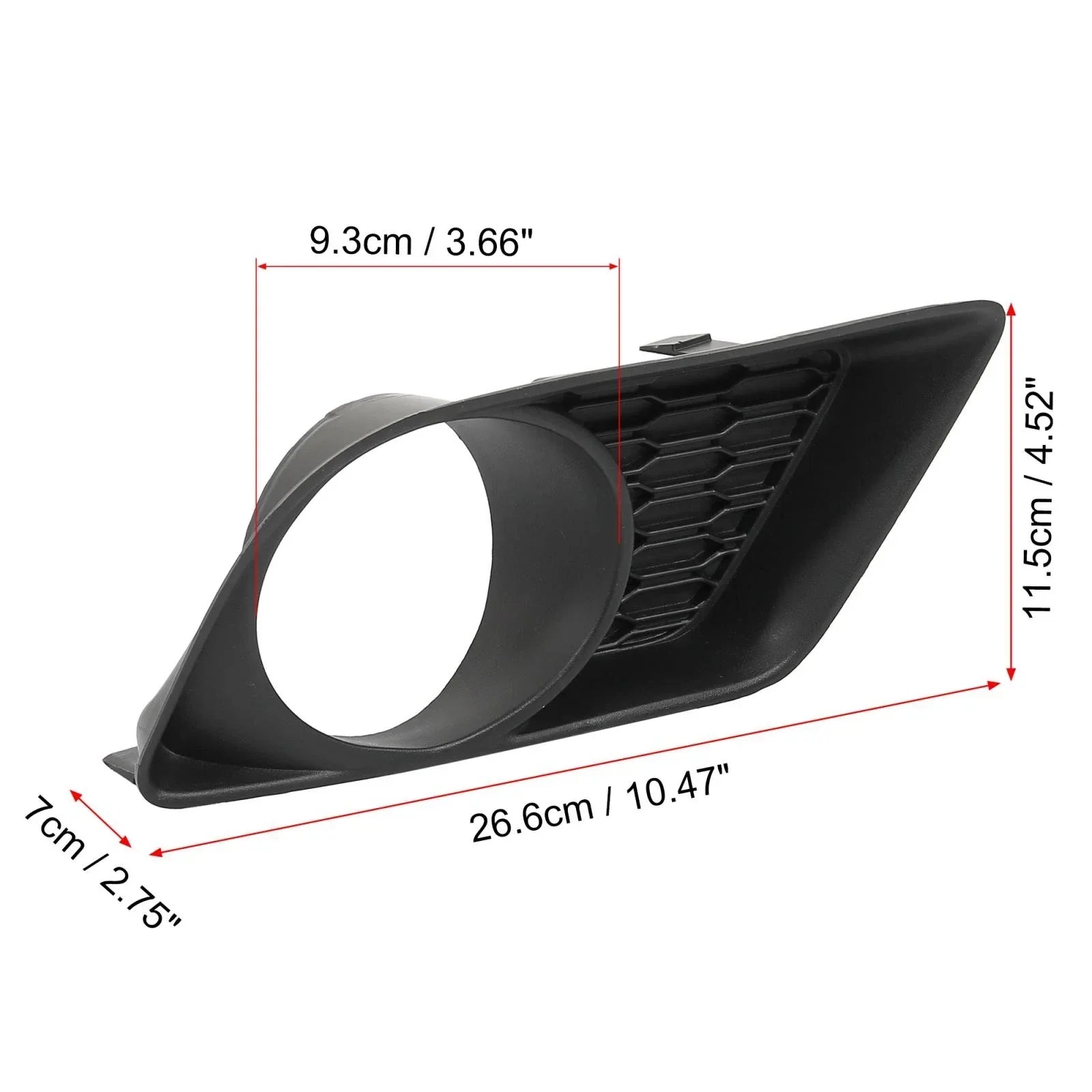 Dodge Charger Front Bumper Right Side Fog Light Grille Cover for 2006-2010
