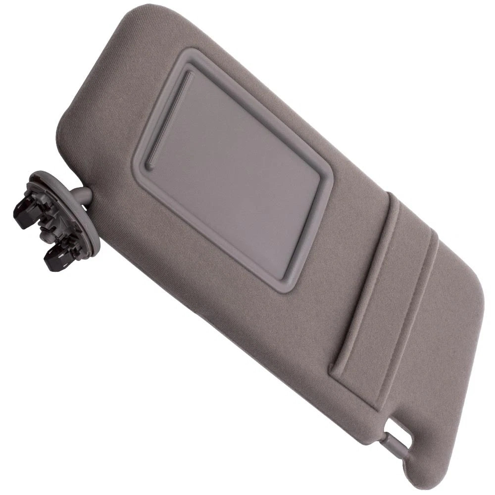 Passenger Side Gray Visor with Vanity Light for Toyota Camry (2007-2011)