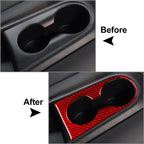 Rear Water Cup Holder Cover Trim for Hyundai Veloster JS (2019–2023) Red