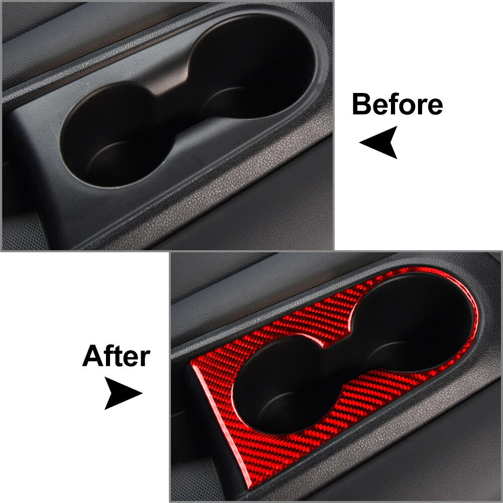 Rear Water Cup Holder Cover Trim for Hyundai Veloster JS (2019–2023) Red