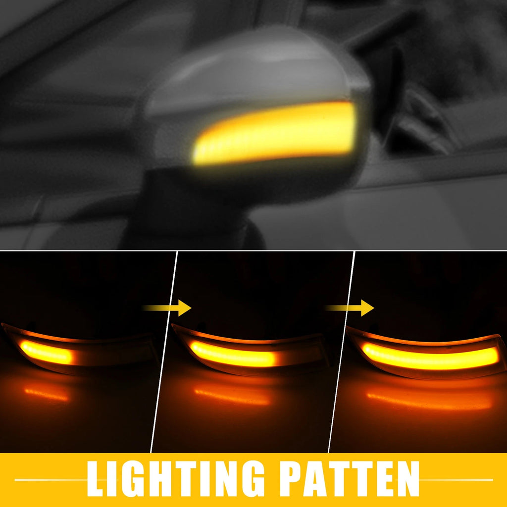 Set of 2 Mirror Turn Signal Lights for Ford (8A61-13B381-AF)