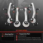 8X Front Control Arm with Ball Joint for Mercedes-Benz C250 (2012–2015)