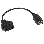 OBD2 Diagnostic Connector Cable for Honda (DC 12V 3 Pin to 16 Pin)