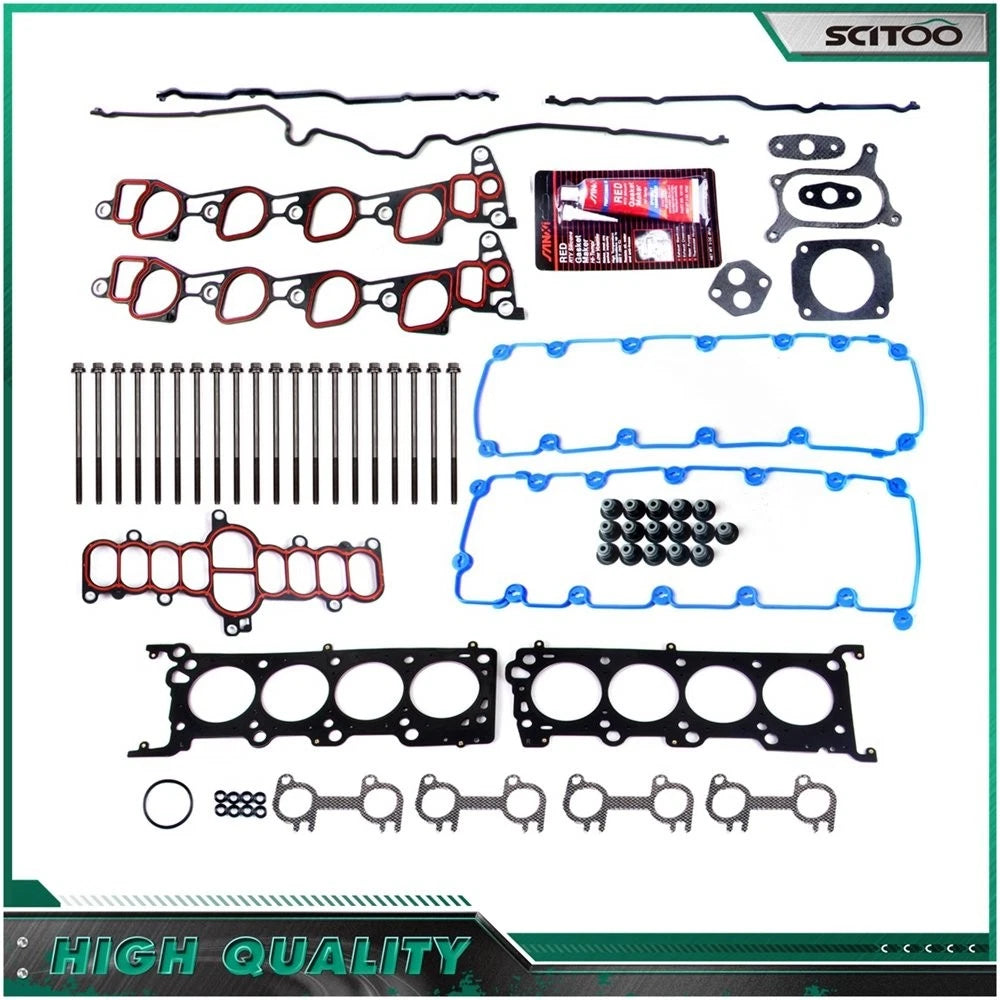 Set of 10 Head Gasket Bolts for Ford E150 E250 E350 F150 5.4L (1997–1999)