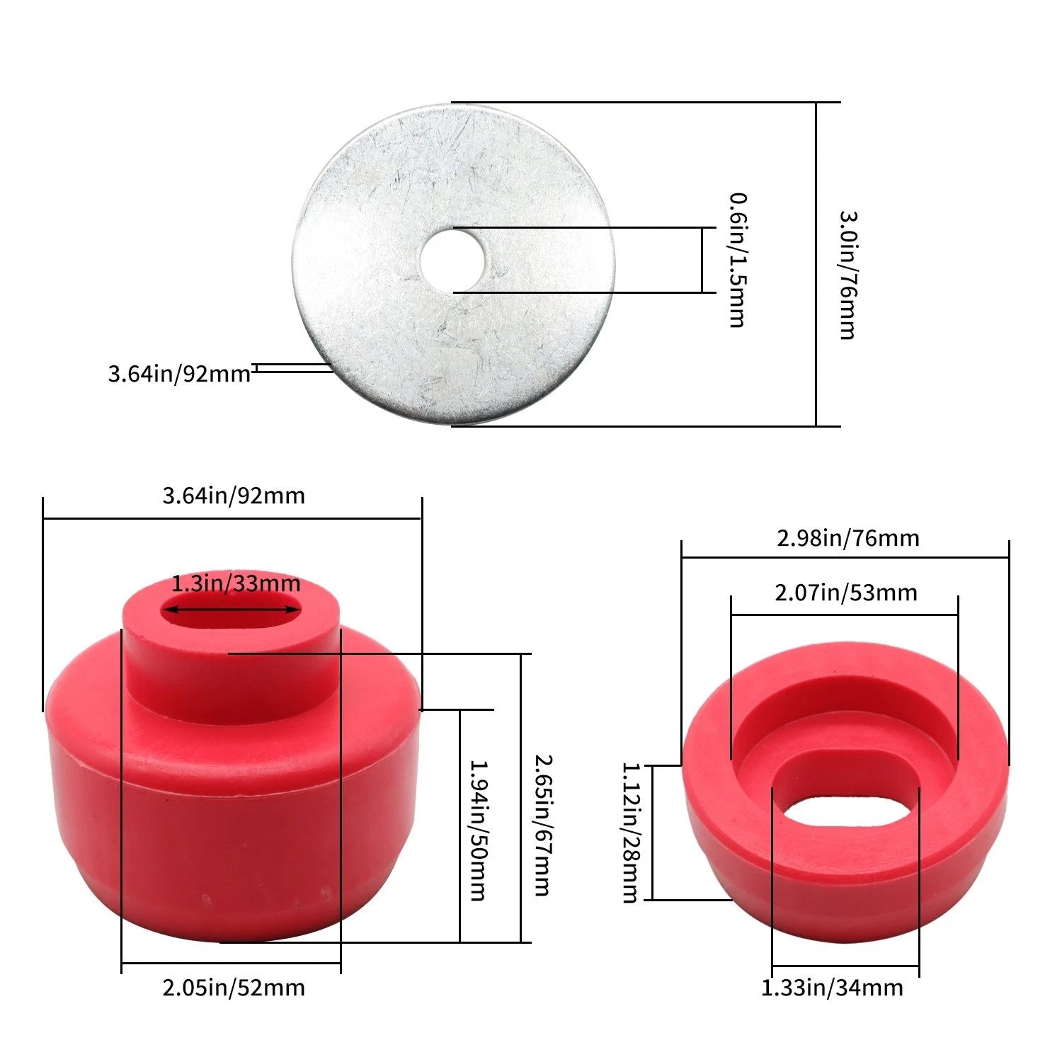 Body Mount Bushing Cab Kit for Chevy Sierra GMC 1500 2500 (1999–2014) 7-141