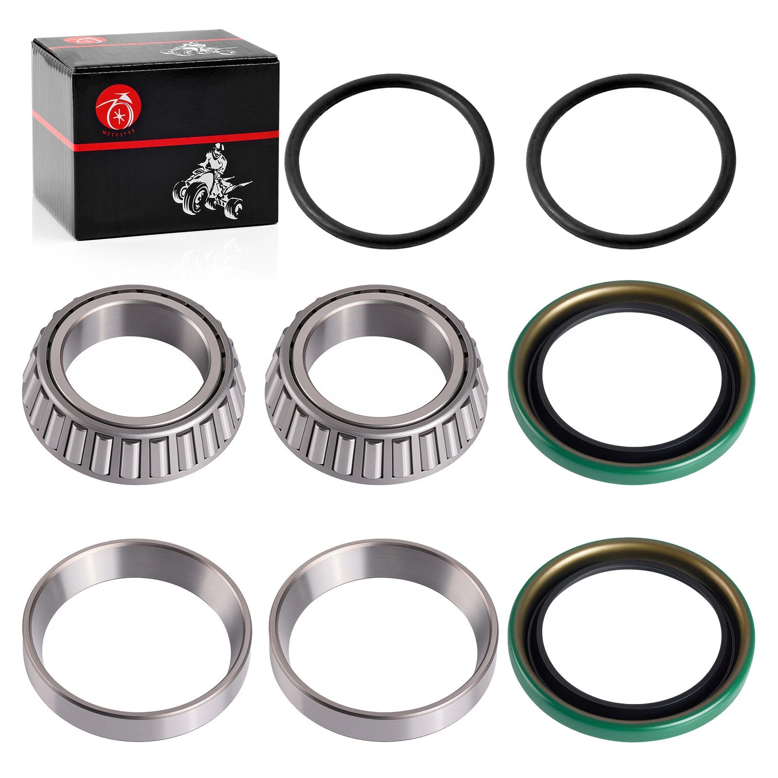 Rear Hub Bearing Seal Repair Kit for Polaris Scrambler 400 500 (1999–2002) 3554517 3554518