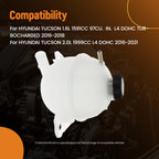Engine Coolant Overflow Tank for Hyundai Tucson (2016–2021) w/ Cap