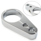 Chrome Brake Clutch Cable Wire Clamp Clip for Harley 1-1/4" Handlebar