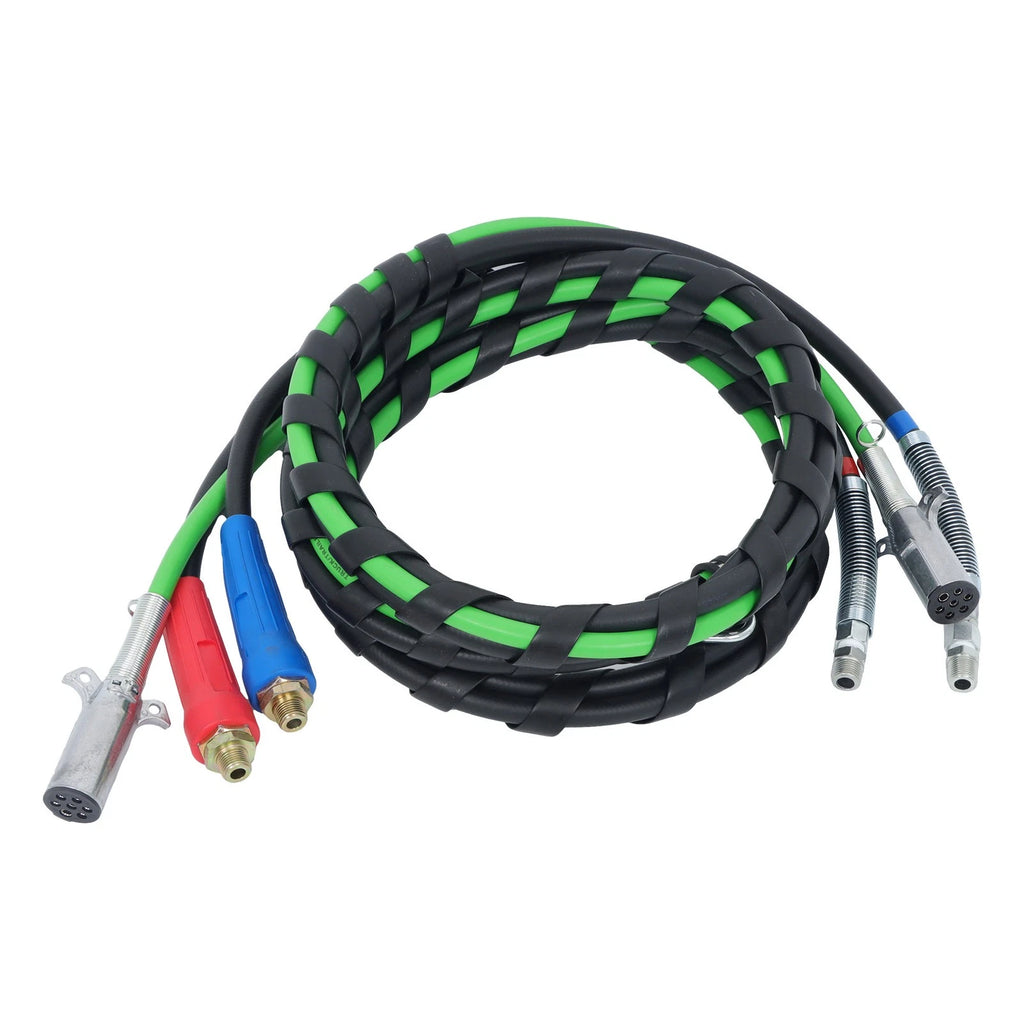 3X 15Ft Air Line Hose & Electric Cable Wrap for Semi Trailer