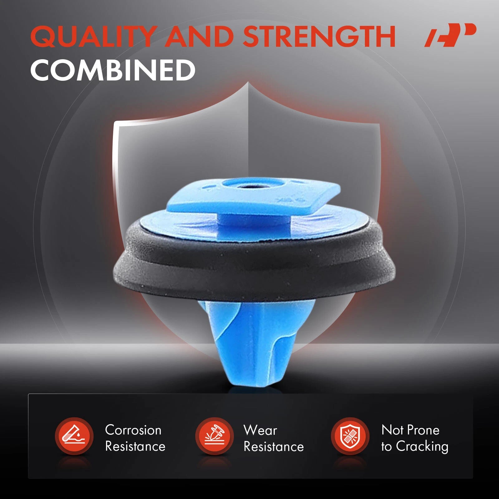 50Pcs 11mm Nylon Fender Wheel Moulding Clips for Jeep Renegade (2015–2023)