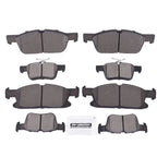 Set of 8 Ceramic Brake Pads for Ford Edge Lincoln MKX Nautilus (2015–2018)
