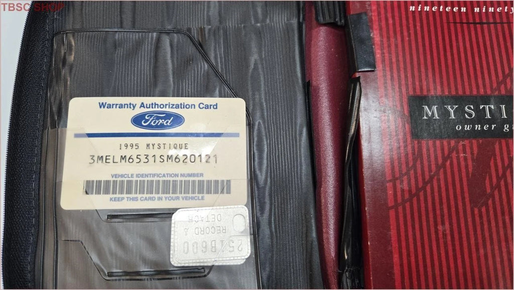 Owners Manual Collection with Case for Mercury Mystique (1995)