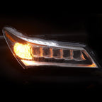 Headlight Assembly for Acura MDX (2014–2016) Passenger Right Side LED Black Clear
