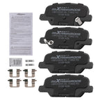 Set of 4 Rear Ceramic Brake Pads for Mazda 3 Sport (2014–2018), Mazda 6 (2014–2015)