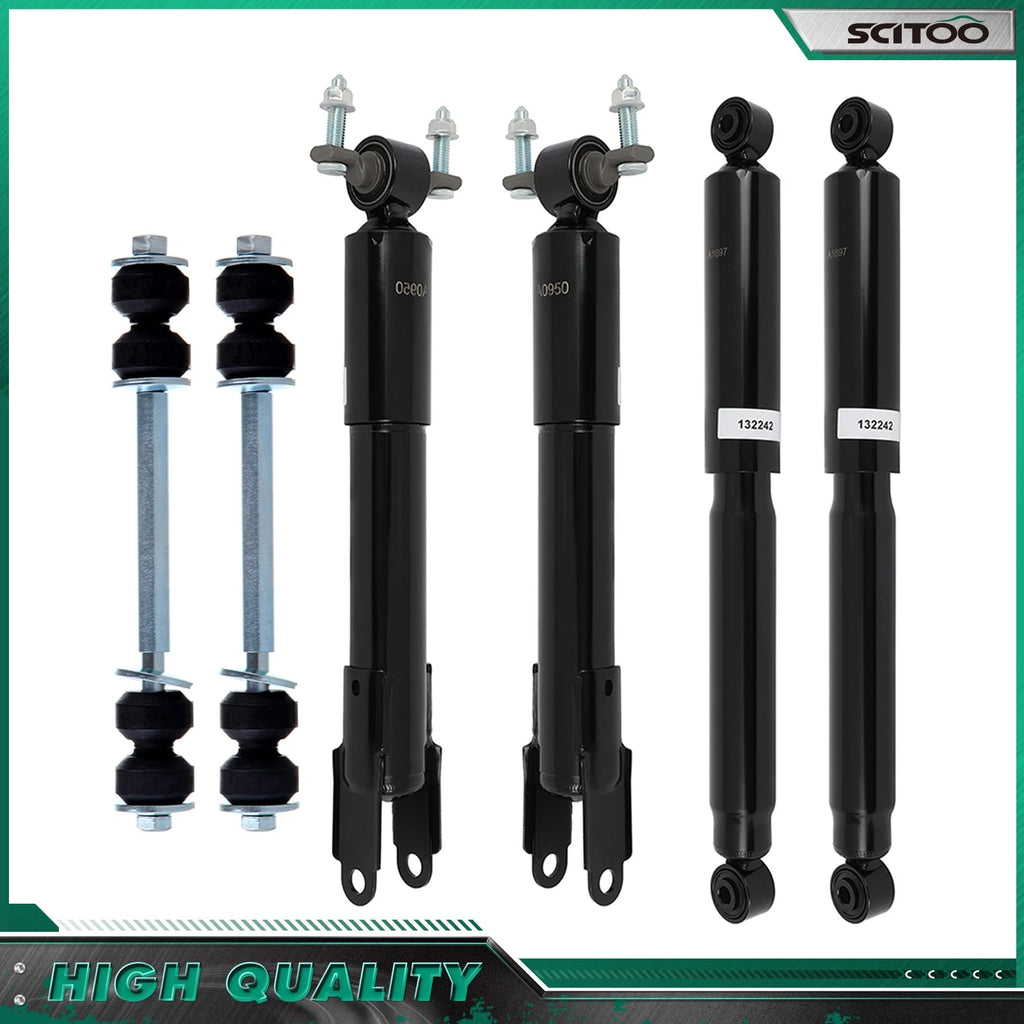 Set of 4 Front Rear Shocks Sway Bars Kit for Silverado Sierra 2500 3500 HD (2011–2019)