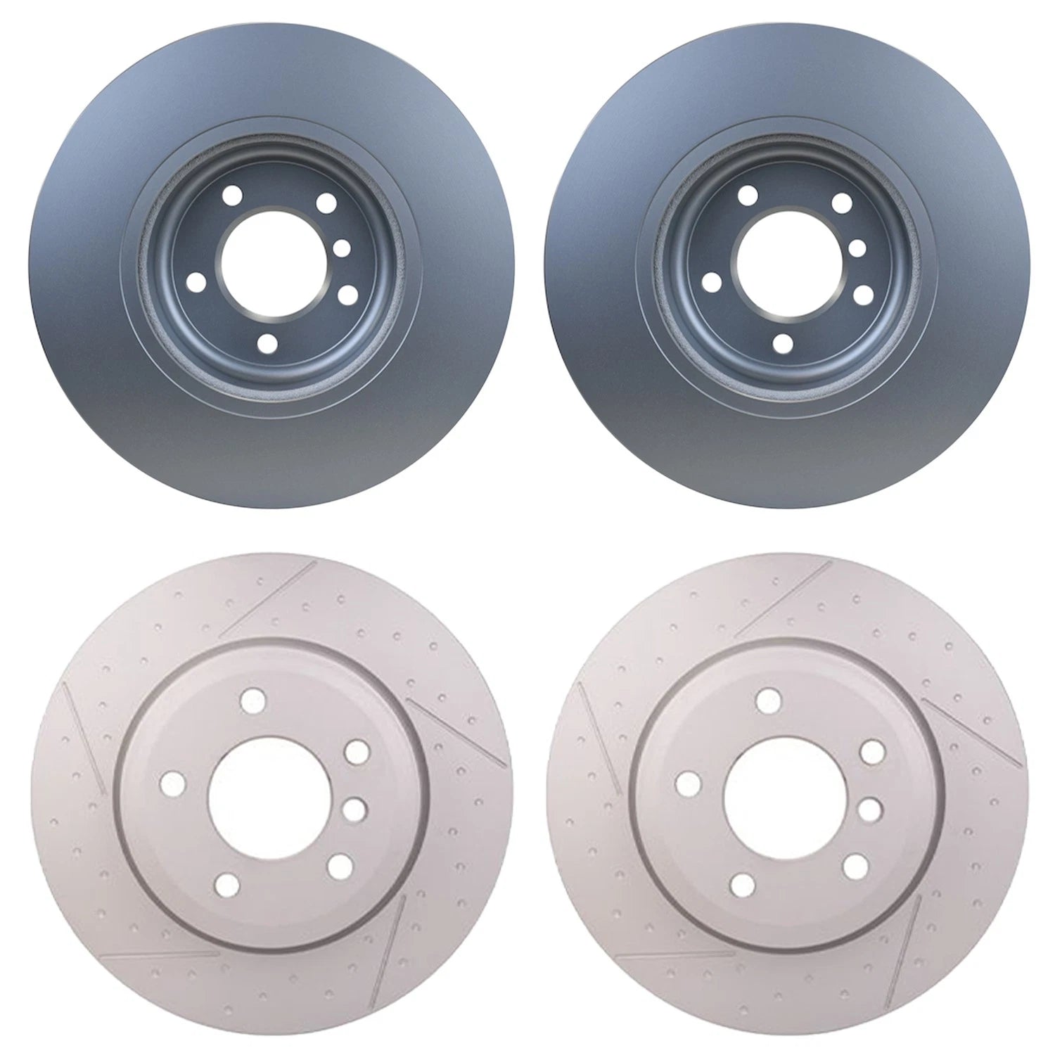 Hella Disc Brake Rotors Kit 338mm Front & 324mm Rear for BMW E82 E88 135i