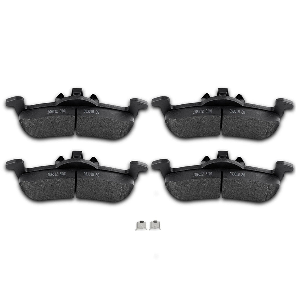 Rear Brake Pads with Hardware for Ford Expedition Navigator (2007–2017)