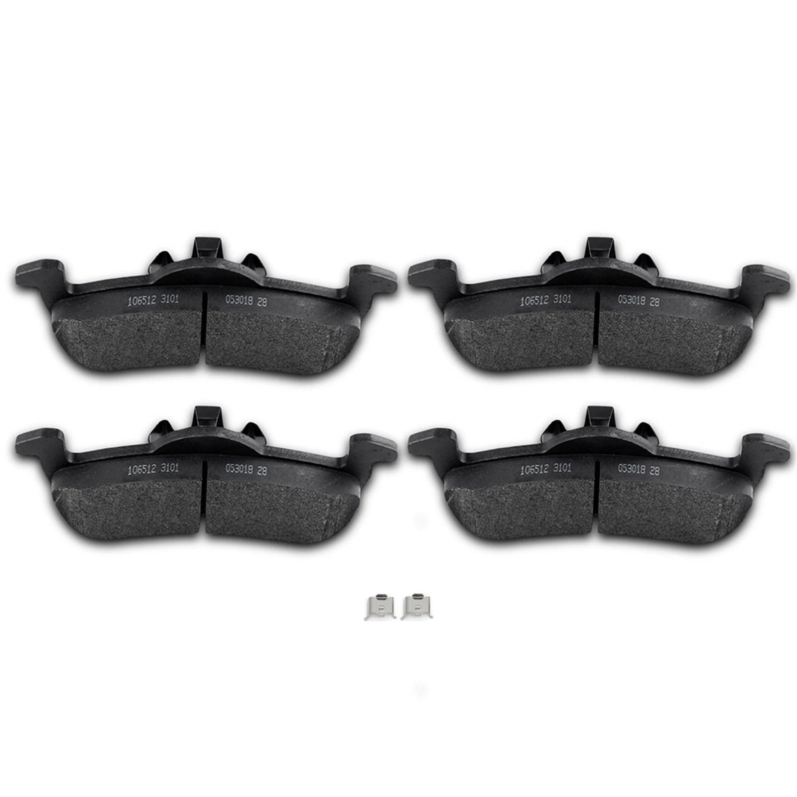 Rear Brake Pads with Hardware for Ford Expedition Navigator (2007–2017)
