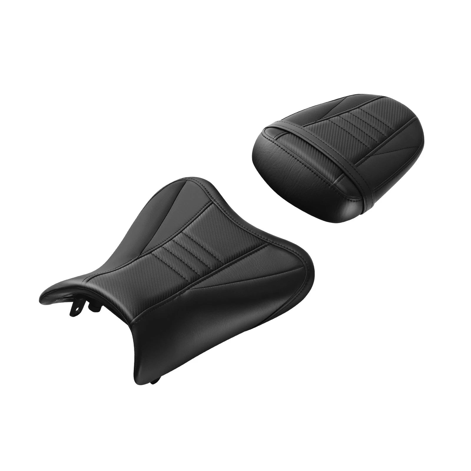 Black Driver & Passenger Seats for Suzuki GSXR600 GSXR750 (2008–2010)