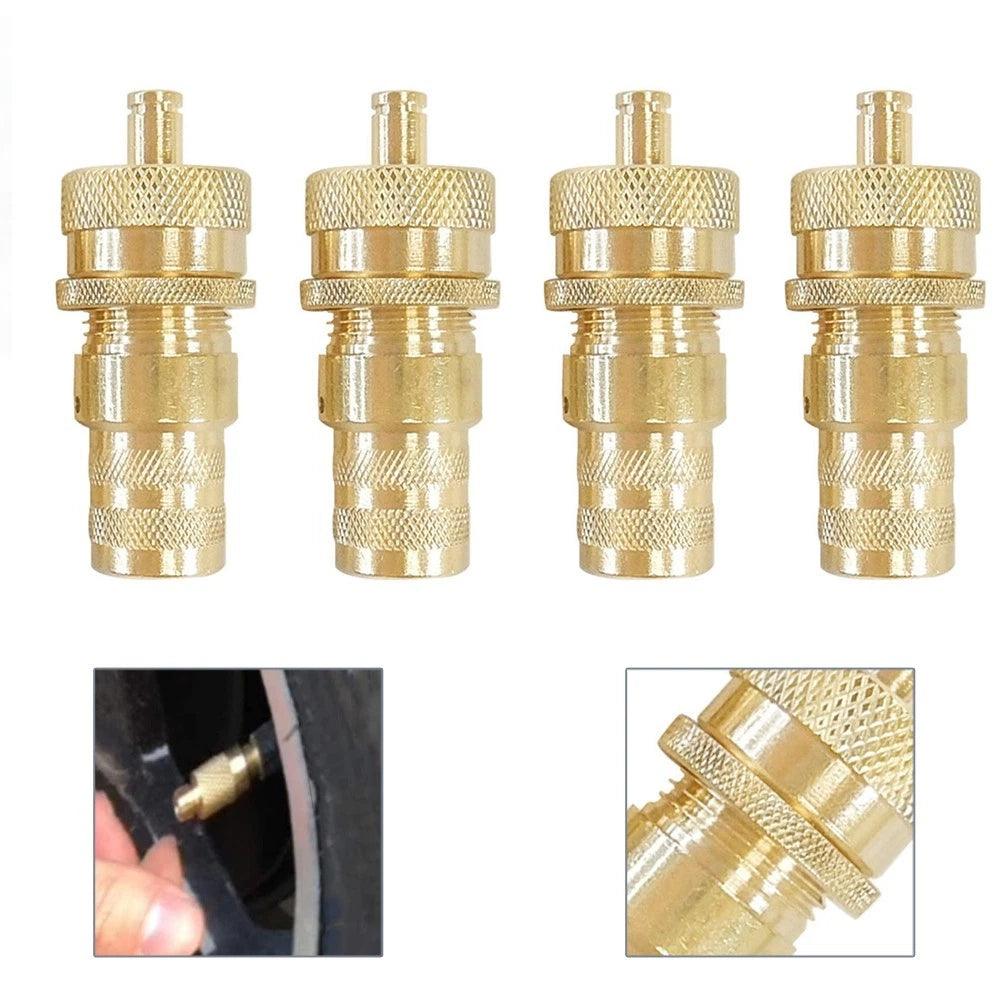 Brass Automatic Tire Deflator for Car and Motorcycle (Universal)