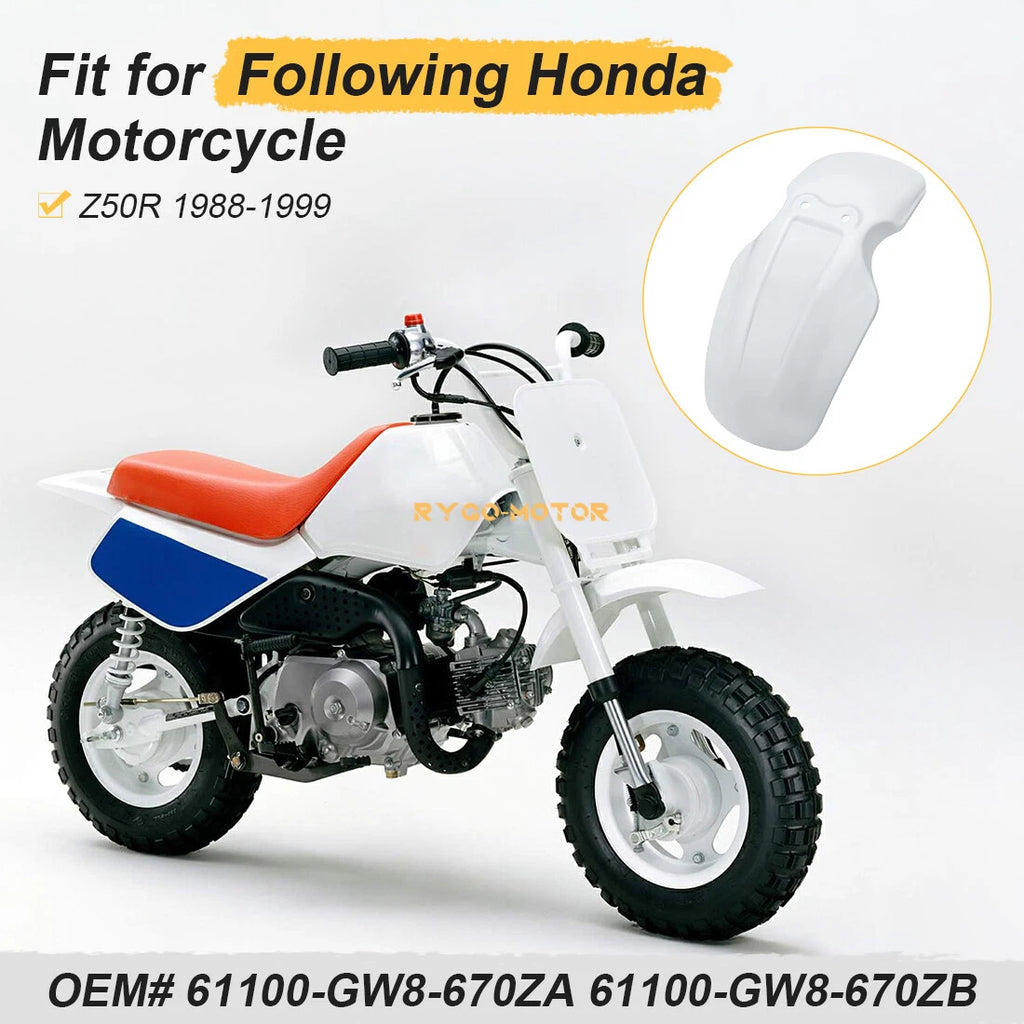Front Fender for Honda Z50R (1988–1999) Replaces 61100-GW8-670ZA