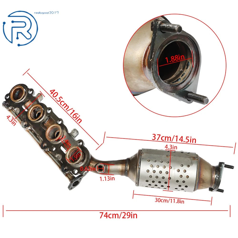 Left Catalytic Converter for Toyota 4Runner & Lexus GX470 (2005-2009)
