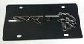 Matte Black License Plate Cover for Dodge Charger Challenger (2015–2023)