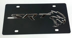 Matte Black License Plate Cover for Dodge Charger Challenger (2015–2023)
