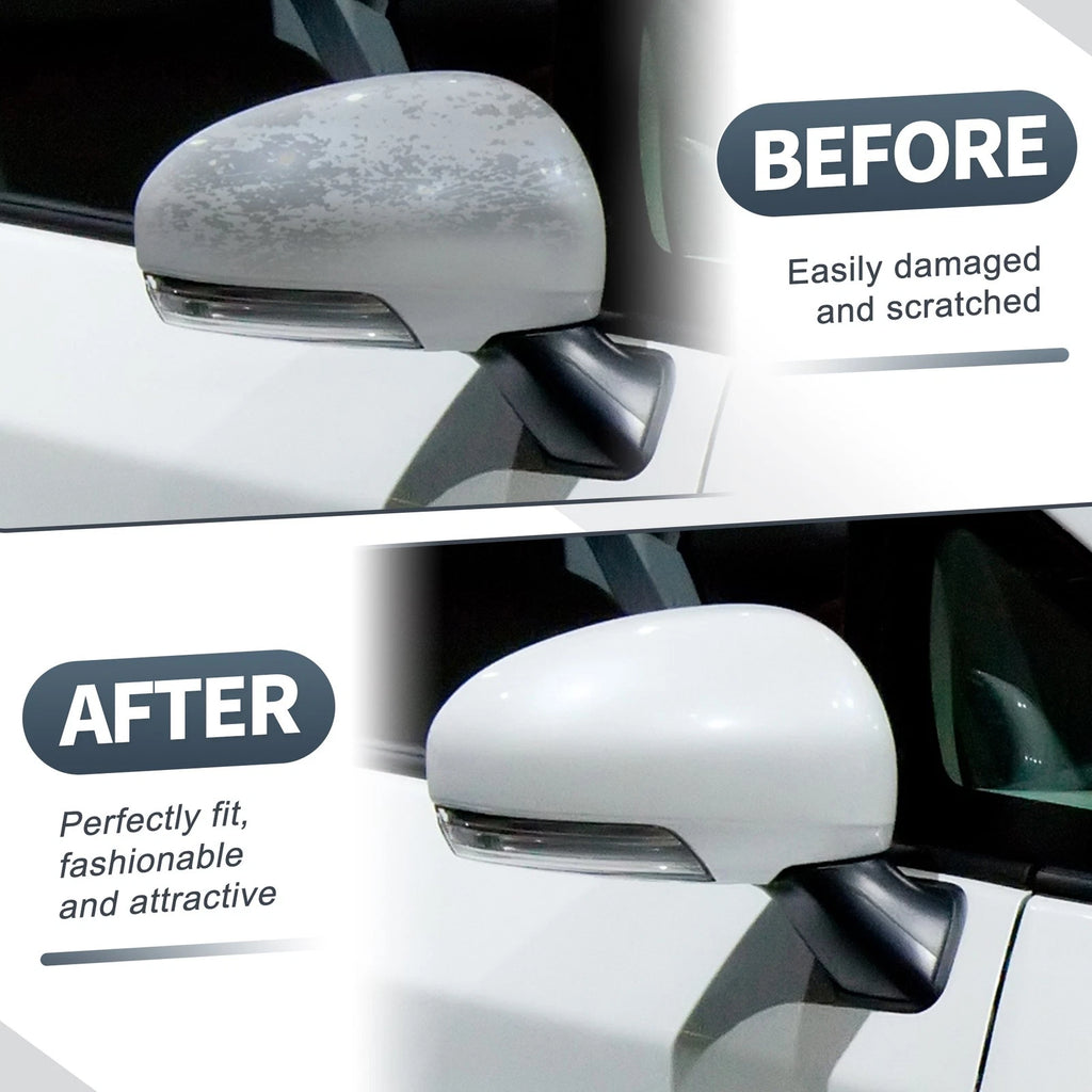 Right Side Rearview Mirror Cover Cap White for Toyota Prius (2010–2012)