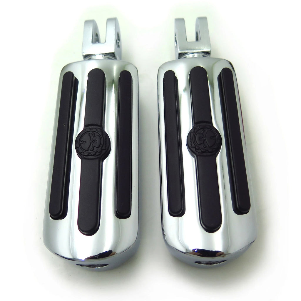 Stream Skull Rubber Footpeg Pair for Triumph Bonneville SE (1996–2001)