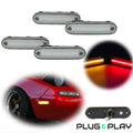 Set of 4 Clear LED Side Marker Signal Lights for Mazda Miata MX-5 (1990–2005)
