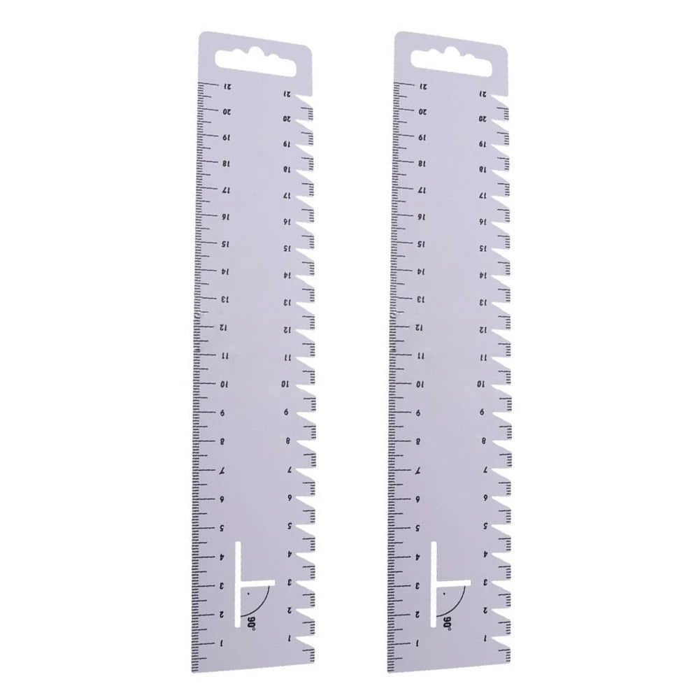 2X Sewing Ruler Spare Tools 21cm Ultra-thin Soft White Wire