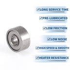 Deep Groove Ball Bearings 2x5x2.3mm for Scooter Skateboard (No Year Specified)