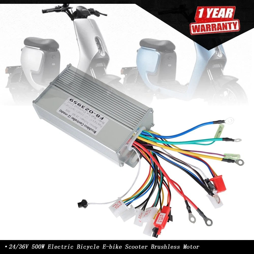 500W Brushless Motor Speed Controller for Electric Bicycle E-bike (24-36V)
