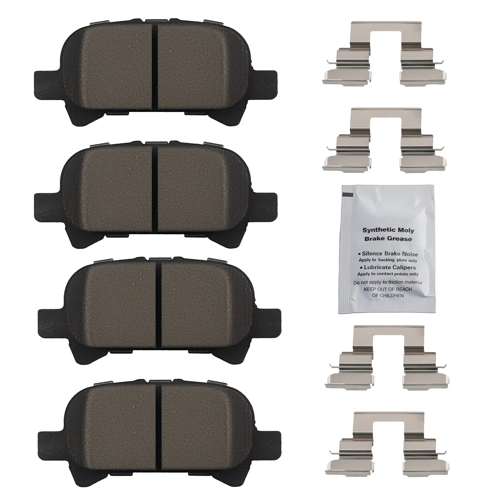 Rear Ceramic Brake Pads Kit for Toyota Avalon Solara (1999–2008)