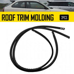 2X Black Roof Top Trim Molding Kit for Honda Civic (1996–2000)