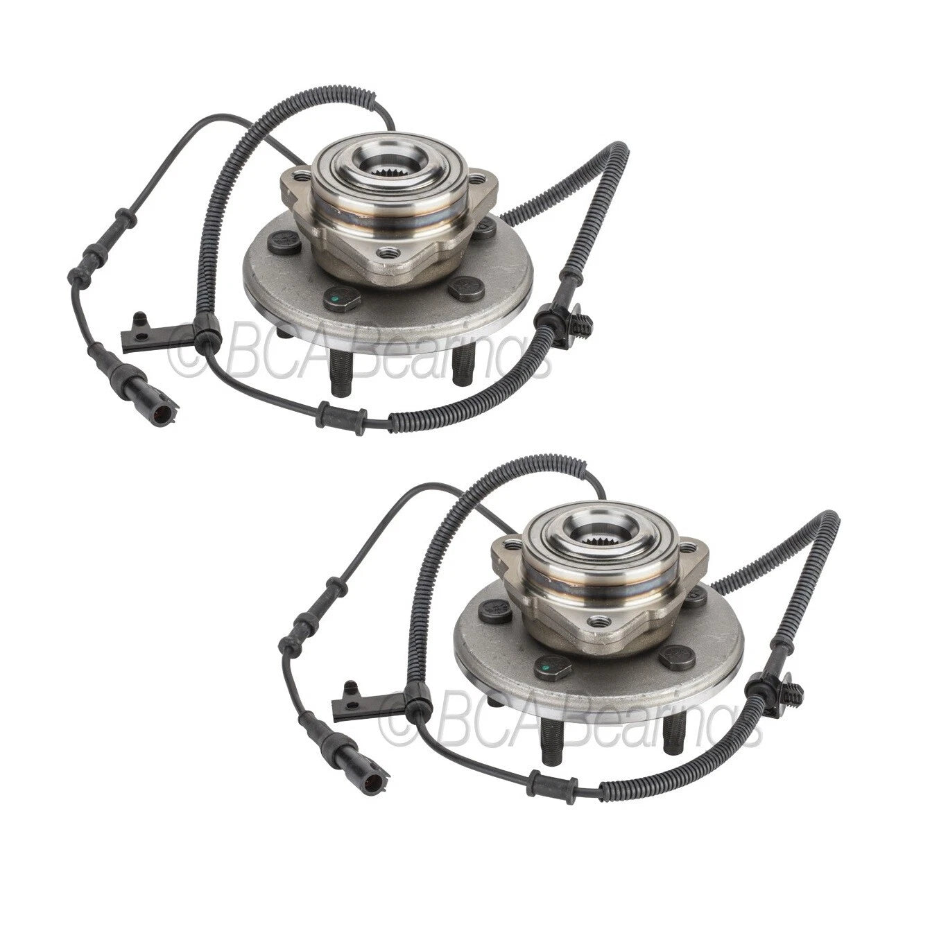 Set of 2 Front Wheel Bearing and Hub Assemblies for Explorer, Mountaineer (1991–2010)