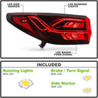 LED Tail Lights Outer Brake Lamps for Chevy Blazer (2023–2026)