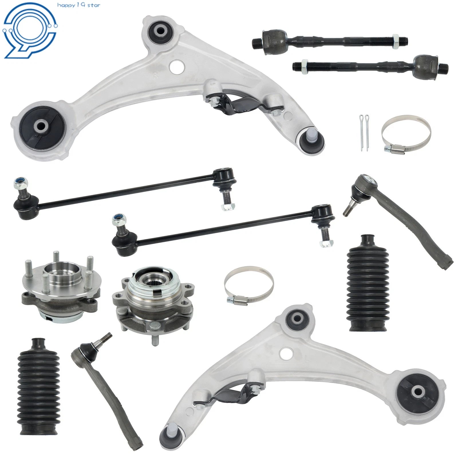12pc Front Lower Control Arm Suspension Kit for Nissan Altima (2007–2013)